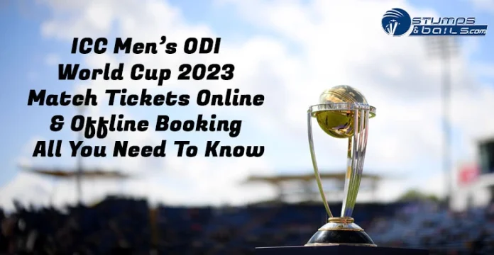ICC Men's ODI World Cup 2023 tickets