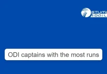 Most Runs As ODI Captains ODI captains with the most runs