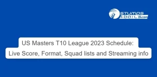 US Masters T10 League 2023 Schedule