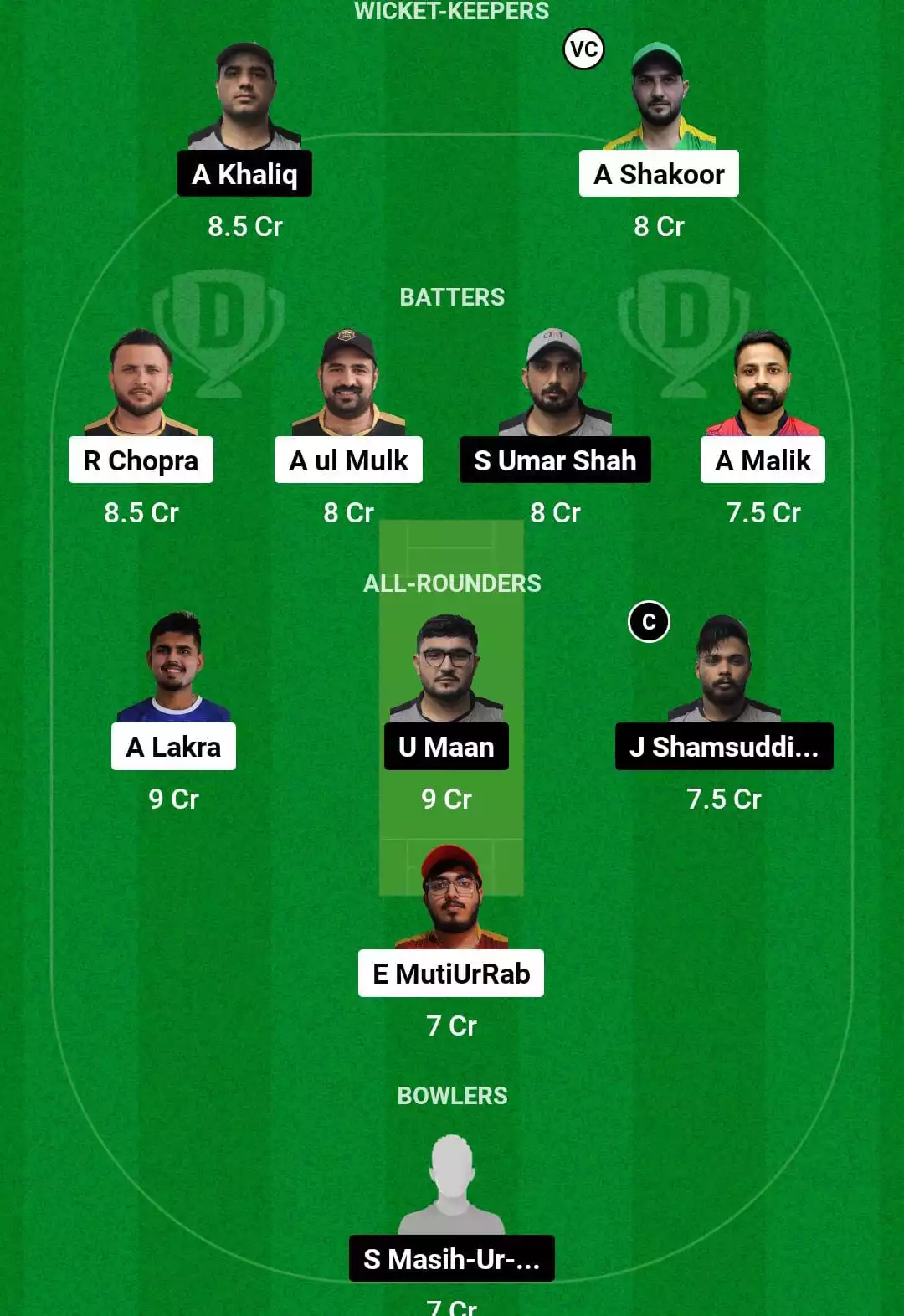 AJH vs ALP Dream11 Team 2 