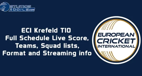 ECI Krefeld T10 Full Schedule: Live Score, Teams, Squad lists, Format and Streaming info