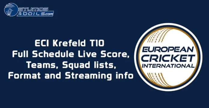 ECI Krefeld T10 2023 Full Schedule