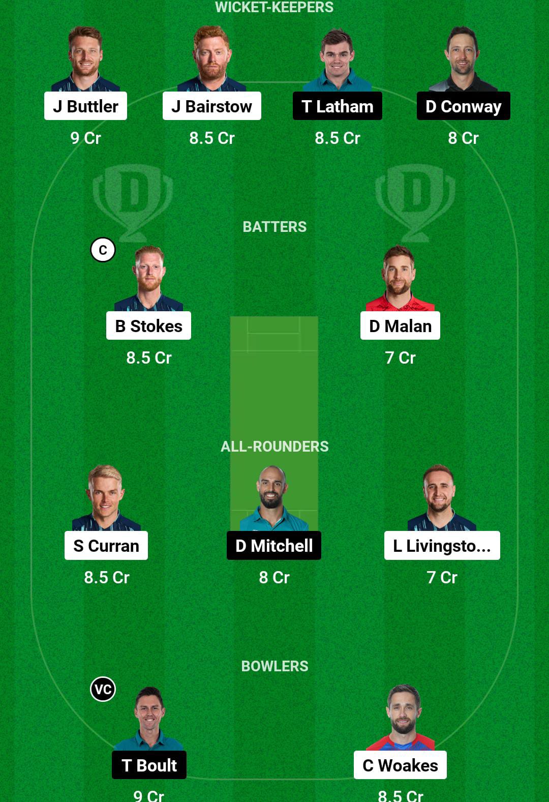 ENG vs NZ  4th ODI Dream11 Team Today