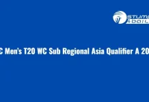 ICC Men’s T20 WC Sub Regional Asia Qualifier A 2023 Schedule: Live Score, Teams, Venue, Format and Streaming info ICC Men’s T20 WC Sub Regional Asia Qualifier A 2023