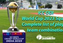 ICC ODI World Cup 2023 Squads: Complete list of players, team combination ICC ODI World Cup All Team Squad 2023