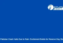 “India vs Pakistan Clash Halts Due to Rain: Excitement Builds for Reserve Day Showdown” IND vs PAK Match Rain Update