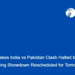 “High-Stakes India vs Pakistan Clash Halted by Rain; Thrilling Showdown Rescheduled for Tomorrow”