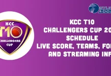 KCC T10 Challengers Cup 2023 Schedule: Live Score, Teams, Format and Streaming info KCC T10 Challengers Cup 2023 Schedule