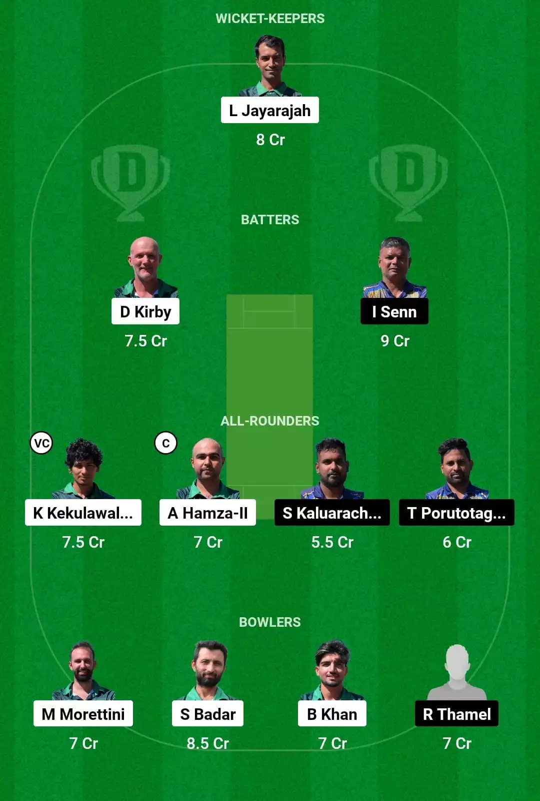 RC vs CAS Dream11