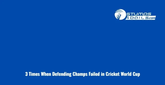 3 Times When Defending Champs Failed