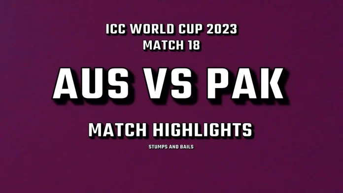 AUS vs PAK Highlights