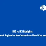 ENG vs NZ Highlights: Conway, Ravindra shock England as New Zealand win World Cup opener by nine wickets