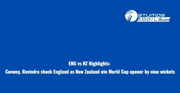 ENG vs NZ World Cup Highlights