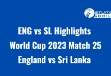 ENG vs SL Highlights: Sri Lanka dent Defending Champions World Cup campaign, beat England by 8 wickets ENG vs SL Highlights