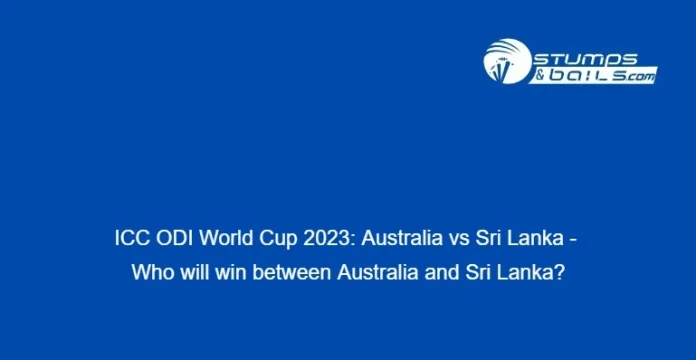 Who will win between Australia and Sri Lanka
