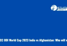 ICC ODI World Cup 2023 India vs Afghanistan: Who will win? IND vs AFG Who Will Win