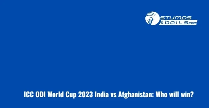 IND vs AFG Who Will Win