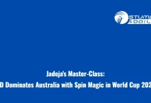 Jadeja’s Master-Class: IND Dominates Australia with Spin Magic in World Cup 2023 IND vs AUS First Innings Update