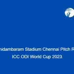 MA Chidambaram Stadium Chennai Pitch Report ICC ODI World Cup 2023