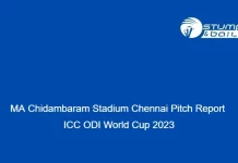 MA Chidambaram Stadium Chennai Pitch Report ICC ODI World Cup 2023 MA Chidambaram Stadium Chennai Pitch Report