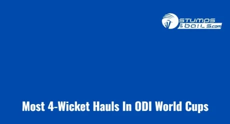 Most 4-Wicket Hauls In ODI World Cups