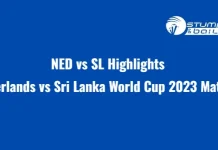 NED vs SL Highlights: Sri Lanka registered their first win of WC2023 after Beating Netherlands by 5 wickets NED vs SL Highlights