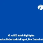 NZ vs NED Match Highlights: Santner’s Fifer makes Netherlands fall apart, New Zealand wins with 99 runs.