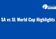SA vs SL Highlights: Aiden Markram’s Ton Steals the Show, Sri Lanka lost by 102 runs SA vs SL World Cup Highlights