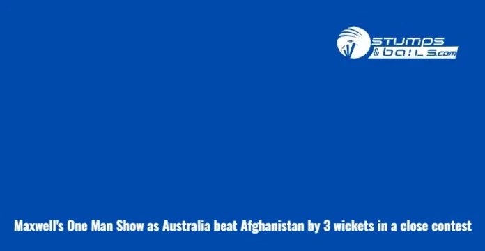 AUS vs AFG Match Highlights