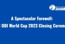 A Spectacular Farewell: ICC ODI World Cup 2023 Closing Ceremony A Spectacular Farewell ICC ODI World Cup 2023 Closing Ceremony