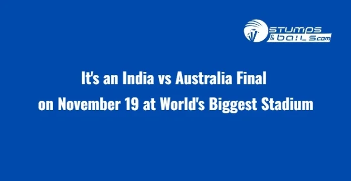 India vs Australia Final World Cup 2023
