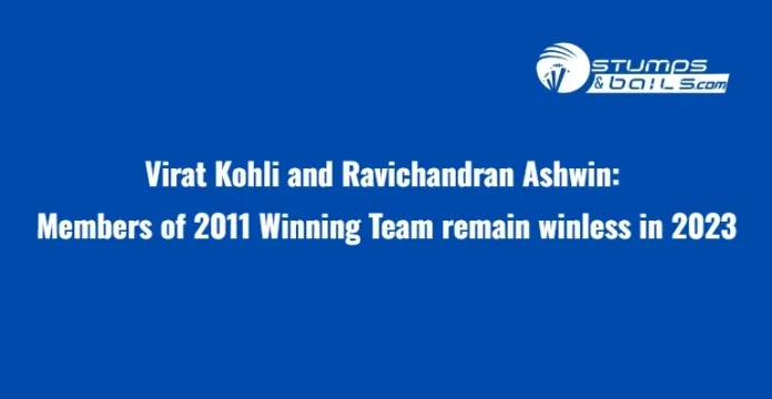 Kohli & Ashwin in World Cup