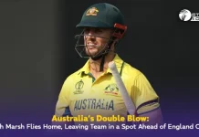 Australia’s Double Blow: Mitch Marsh Flies Home, Leaving Team in a Spot Ahead of England Clash Mitch Marsh World Cup News