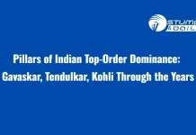 Pillars of Indian Top-Order Dominance: Gavaskar, Tendulkar, Kohli Through the Years Pillars of Indian Top-Order Dominance
