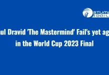 Rahul Dravid ‘The Mastermind’ Fail’s yet again in World Cup 2023 Final Rahul Dravid Fail's yet again in World Cup 2023 Final