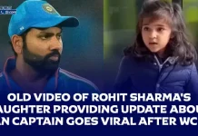 Old Video of Rohit Sharma’s daughter providing update about Indian captain goes viral after WC loss Rohit Sharma daughter old video