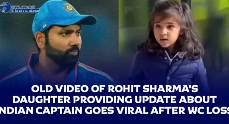 Old Video of Rohit Sharma’s daughter providing update about Indian captain goes viral after WC loss