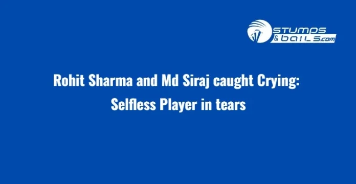 Rohit Sharma cries after World Cup loss