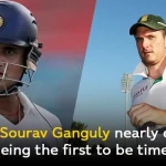 When Sourav Ganguly nearly escape from being the first to be timed out
