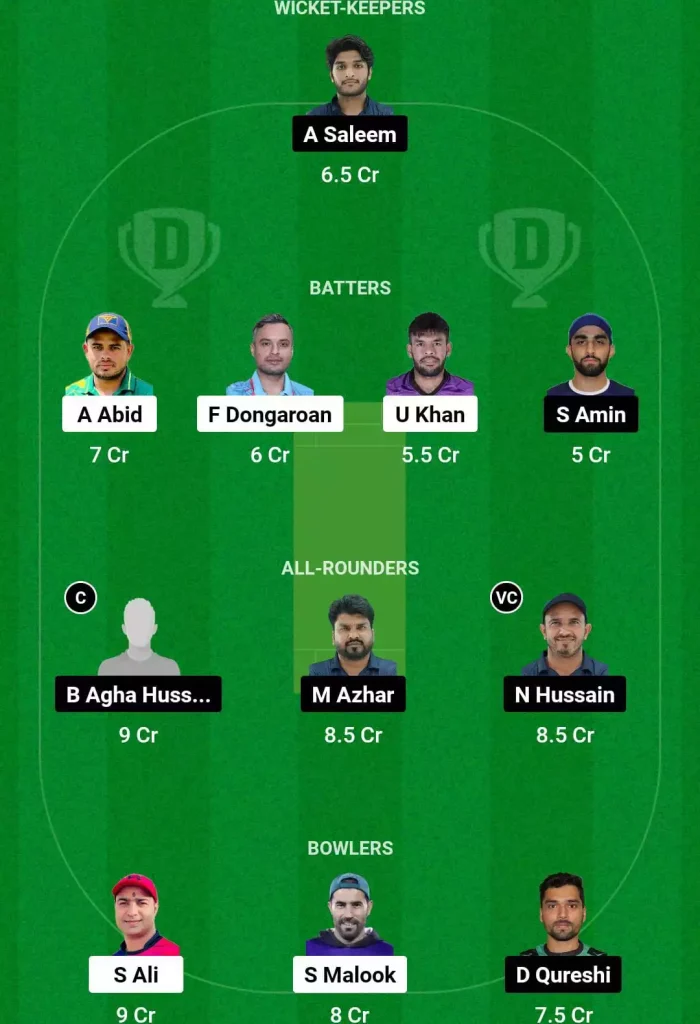 TVS vs ZGS Dream11 Prediction