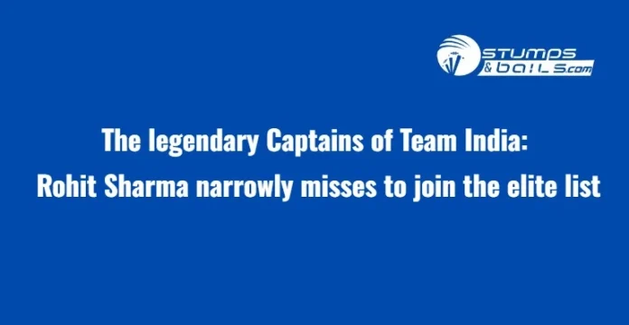 The Legendary Captains of Team India