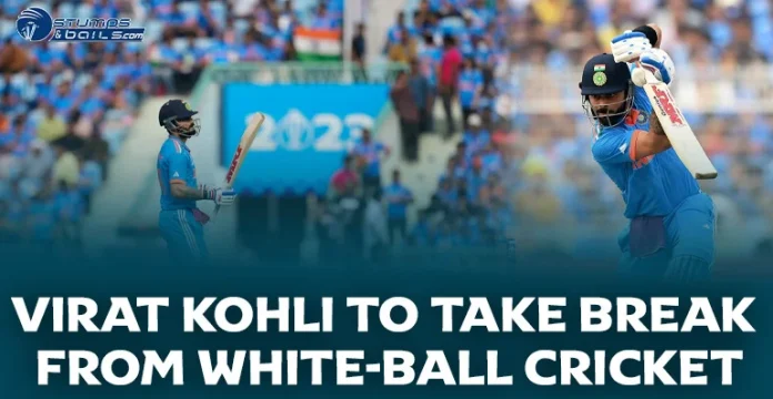 Virat Kohli to miss white ball cricket