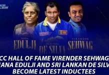 ICC Hall of Fame: Virender Sehwag, Diana Edulji and Sri Lankan de Silva become latest inductees Virender Sehwag ICC Hall of Fame