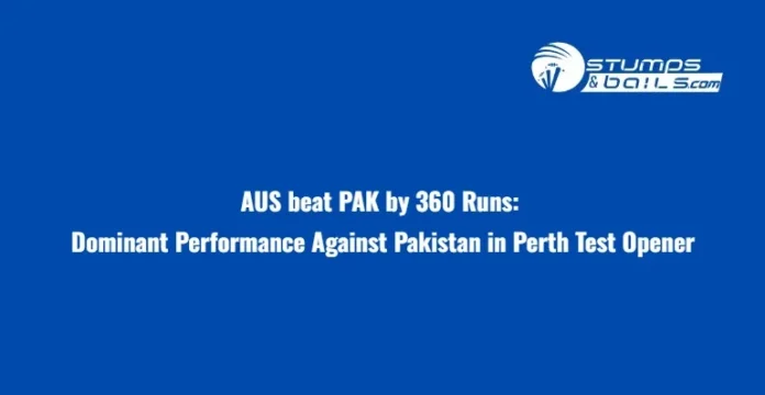 AUS vs PAK 1st Test Match Highlights