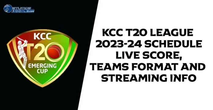 KCC Emerging T20 League 2023-24 Schedule