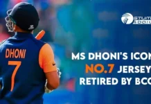 MS Dhoni’s Iconic No.7 Jersey Retired by BCCI MS Dhoni Jersey