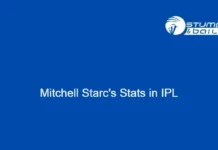 Mitchell Starc’s Stats in IPL Mitchell Starc's Stats in IPL