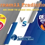 TAD vs DB Dream11 Prediction: Abu Dhabi T10 League Match 27, Fantasy Cricket Tips, TAD vs DB Dream11 Team