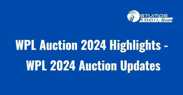 WPL Auction 2024 Highlights