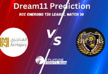 ALH vs CEC-B Dream11 Prediction, KCC Emerging T20 league 2023, Match 30, Small League Must Picks, Pitch Report, Injury Report, Fantasy Tips, ALH vs CEC-B Dream 11 ALH vs CEC-B Dream11 Prediction